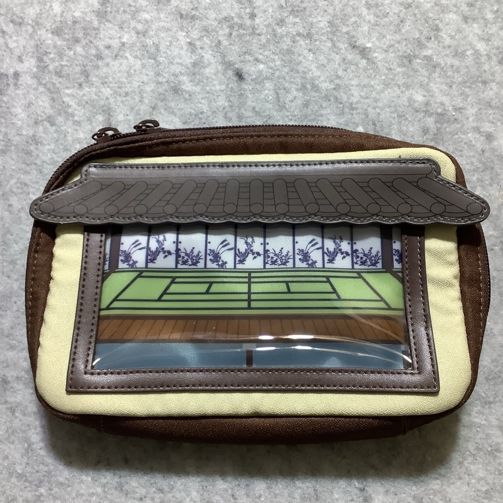 Universal Studios Japan Demon Slayer Case Brown Cream Pouch with Window Design